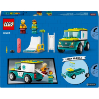 LEGO 60403 Ambulance en Snowboarder